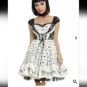 NIGHTMARE BEFORE CHRISTMAS Jack Embroidery Dress XS